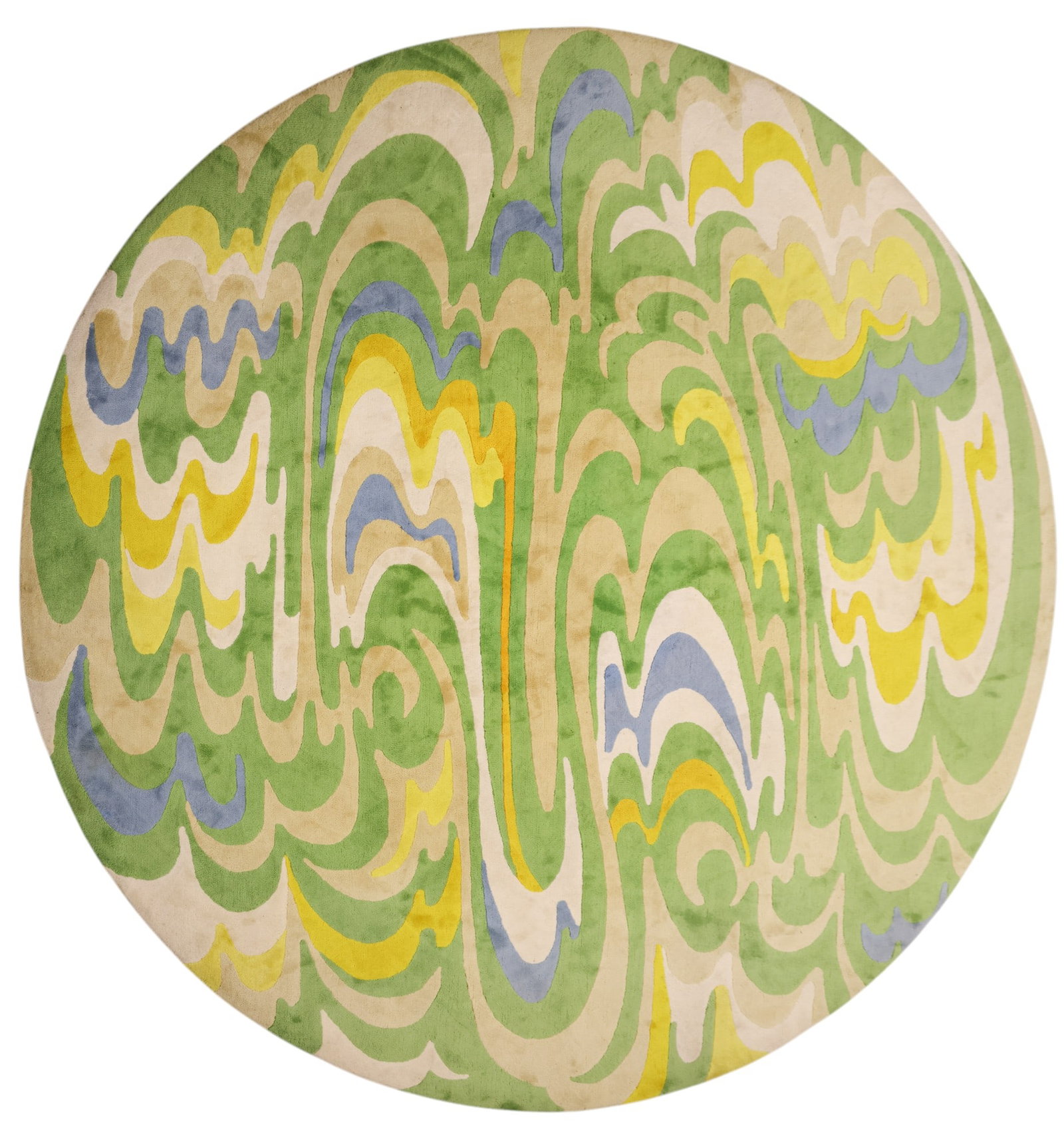 Edward Fields Psychedelic Round Wool Carpet - 3