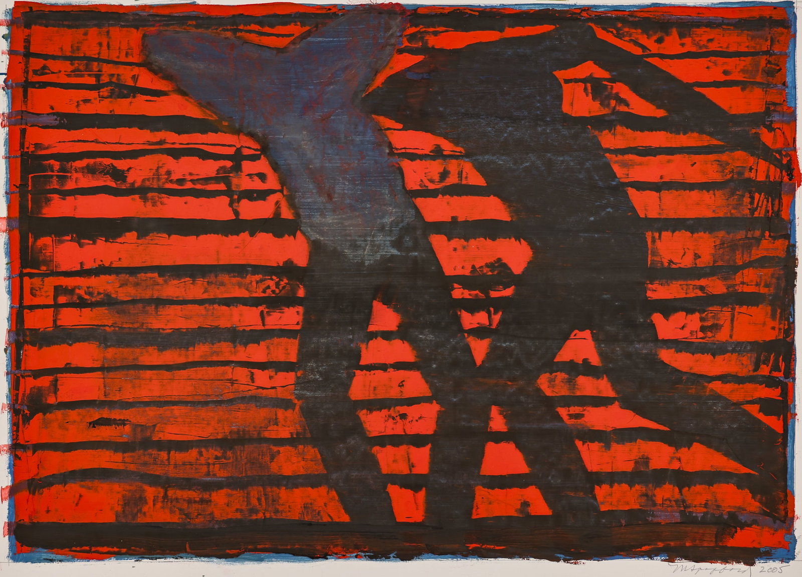 Michael Spafford "One Greek" 2005 Oil on Paper (1 of 3)