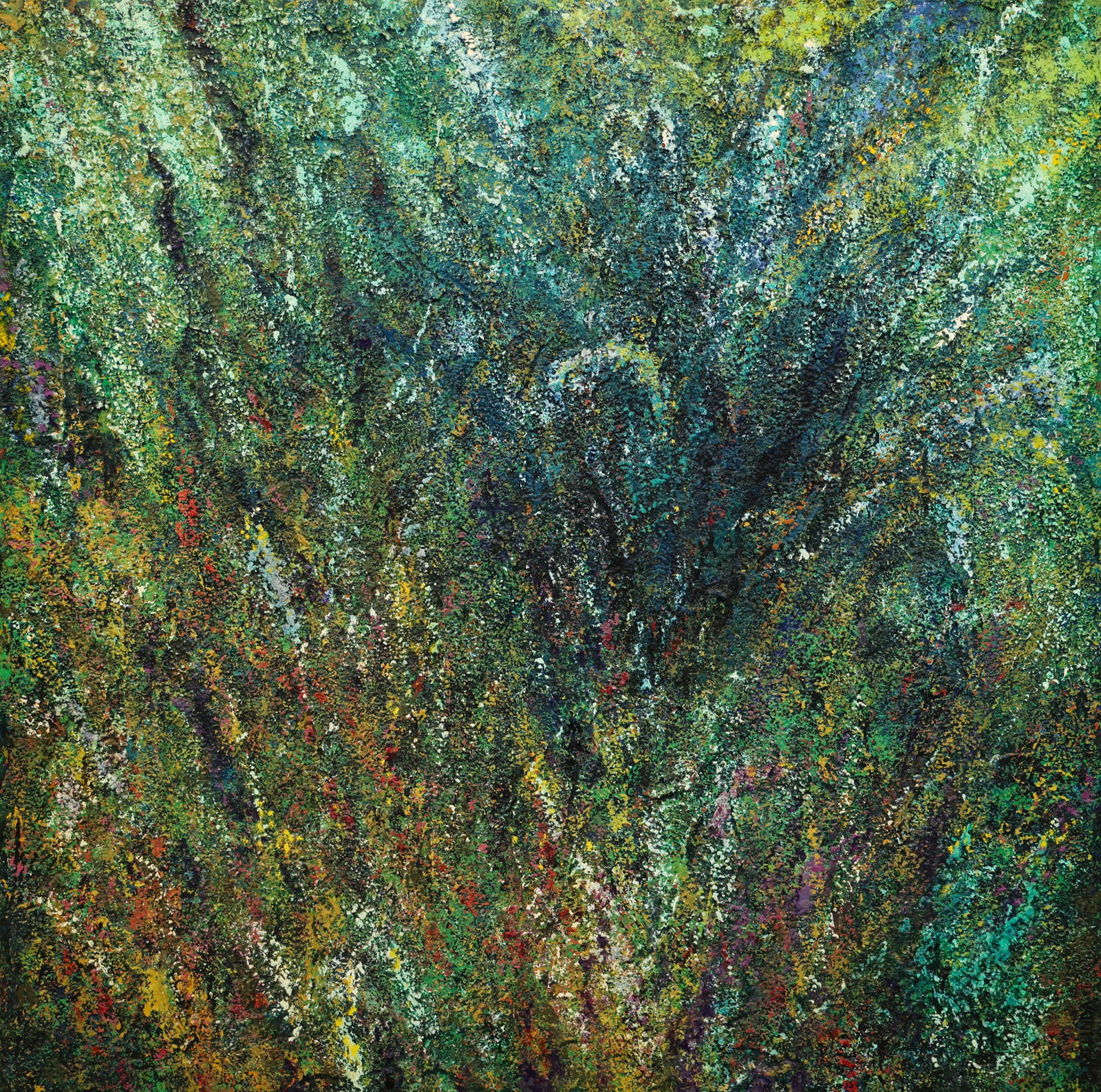 Melinda Fellini "Oregon Grasses" 1995 Large Oil on Masonite (1 of 2)