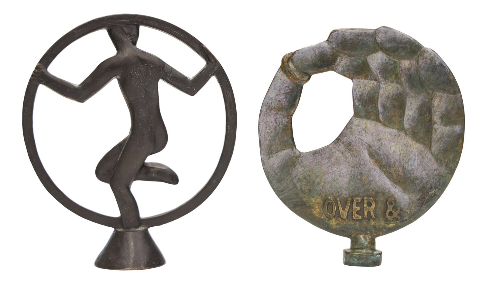 2pc Terry Stringer "Over & Over" Bronze Sculptures (1 of 2)