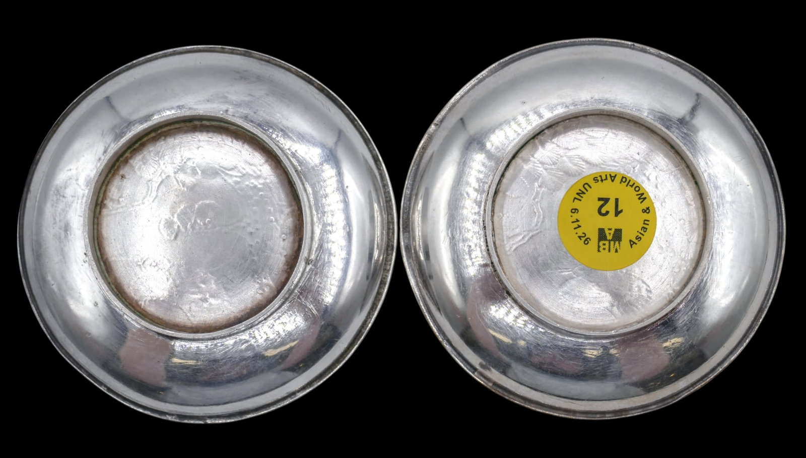 Pair Antique Chinese Export Silver Small Dishes - 5