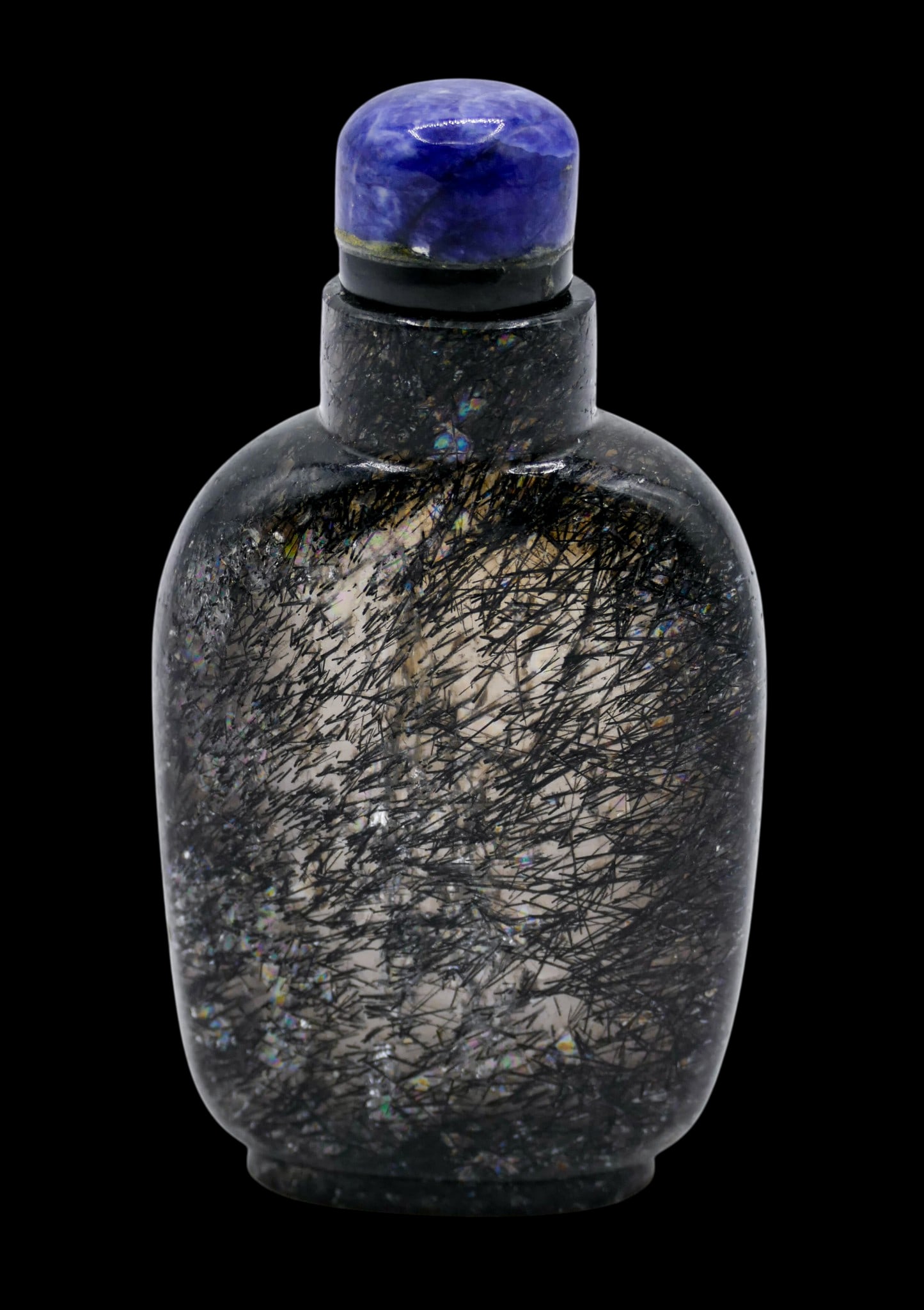 Old Chinese Rutilated Quartz Snuff Bottle (1 of 4)