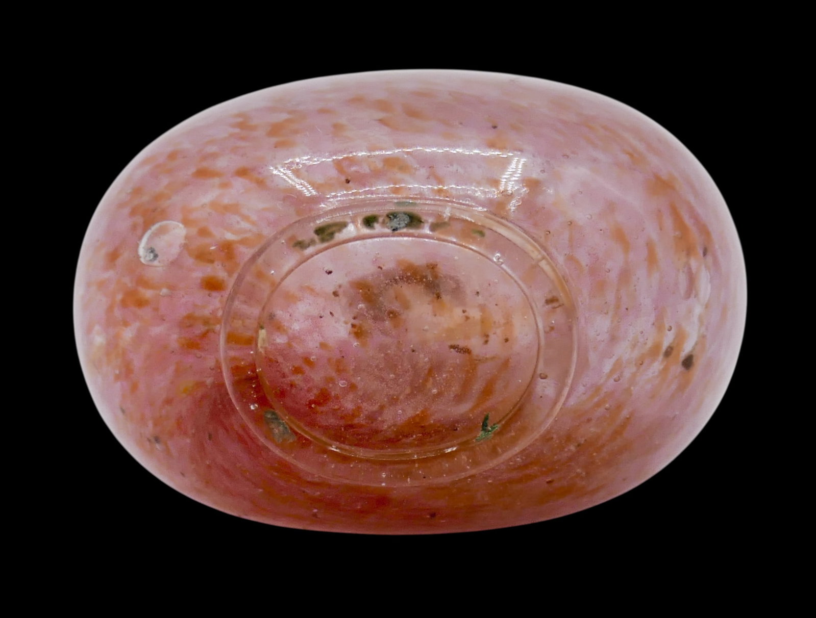 Antique Chinese Pink Peking Glass Snuff Bottle - 3