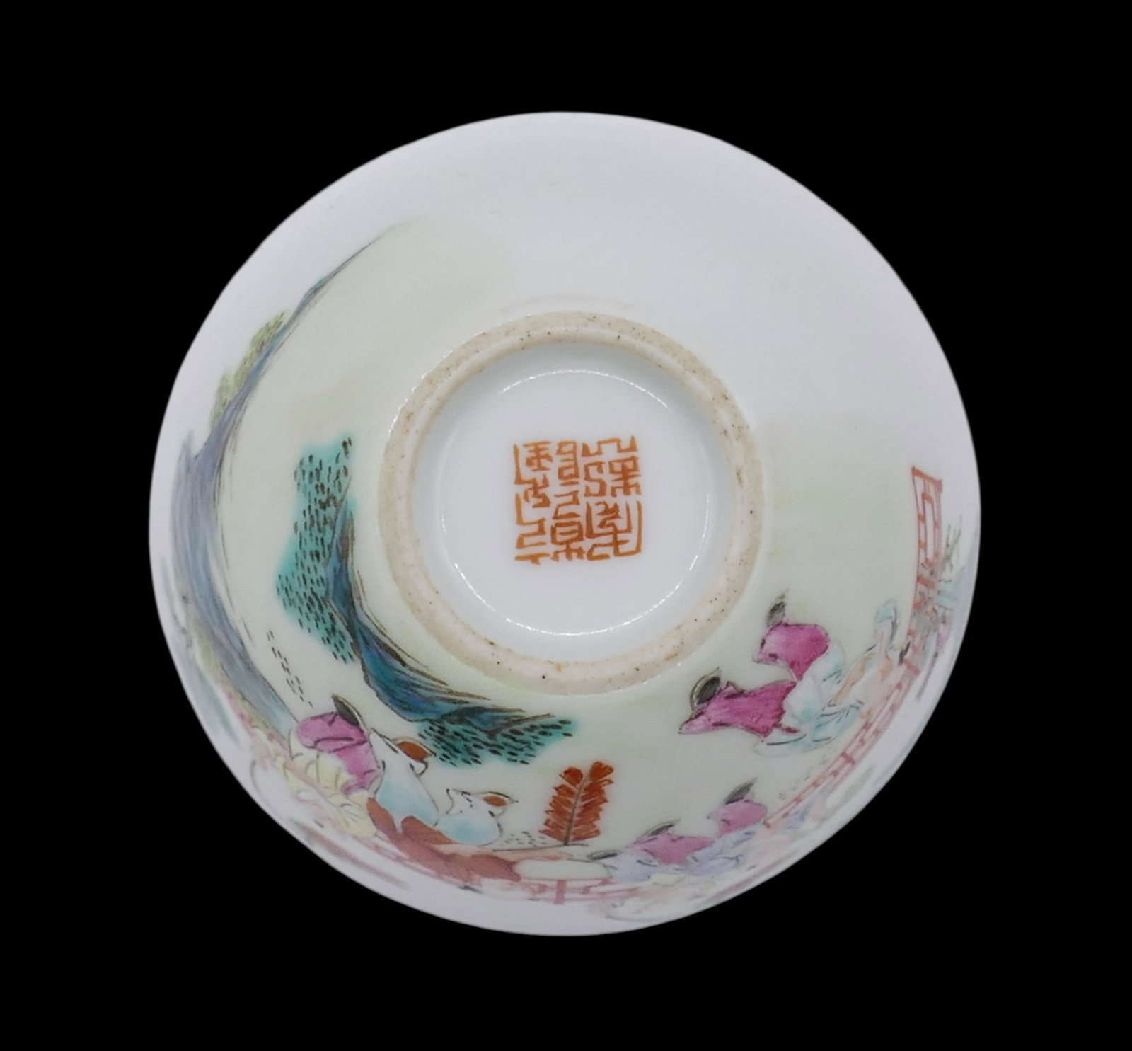 Fine Chinese Porcelain Children Wine Cup - 5