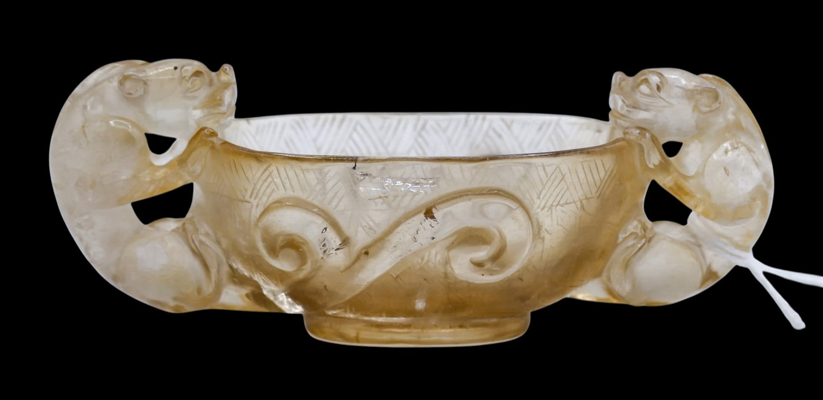 Old Chinese Rock Crystal Libation Cup - 2