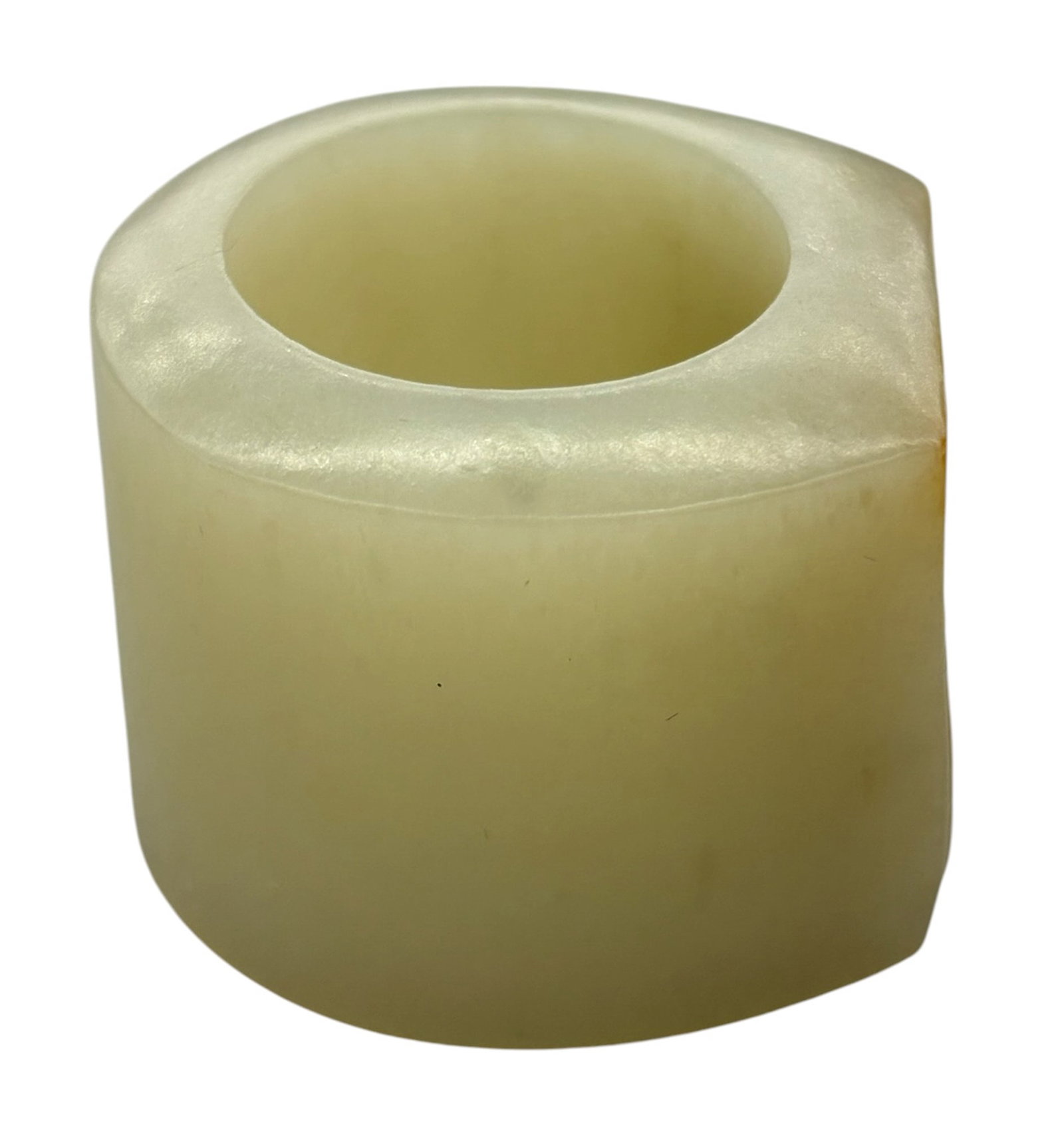 3pc Old Chinese Jade Archer's Thumb Ring and Arrow Tubes - 5