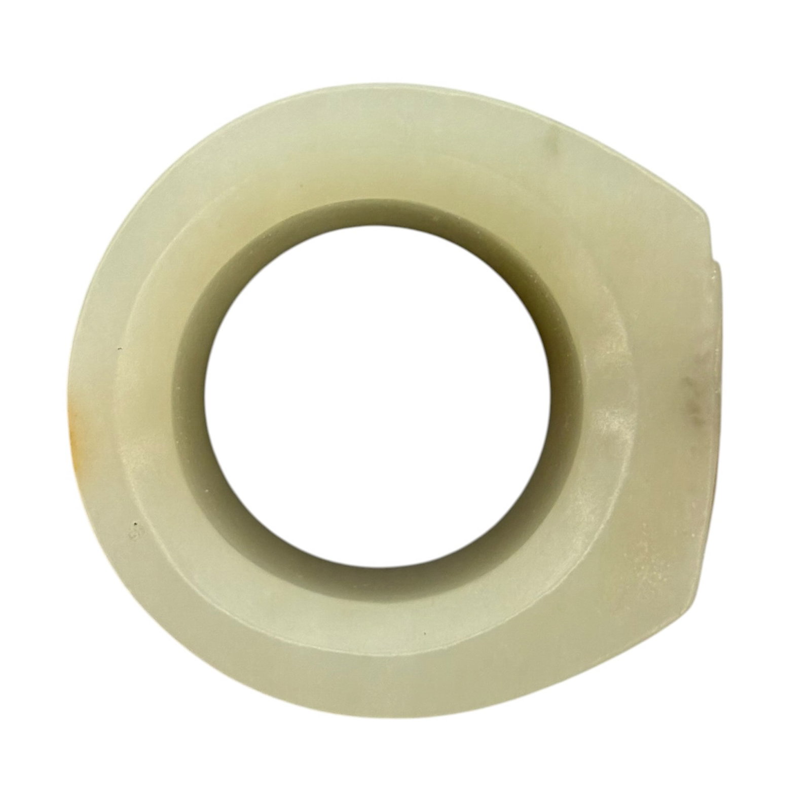 3pc Old Chinese Jade Archer's Thumb Ring and Arrow Tubes - 8
