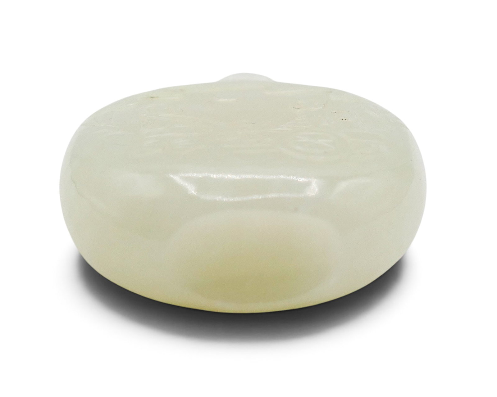 Old Chinese Carved Jade Snuff Bottle - 5