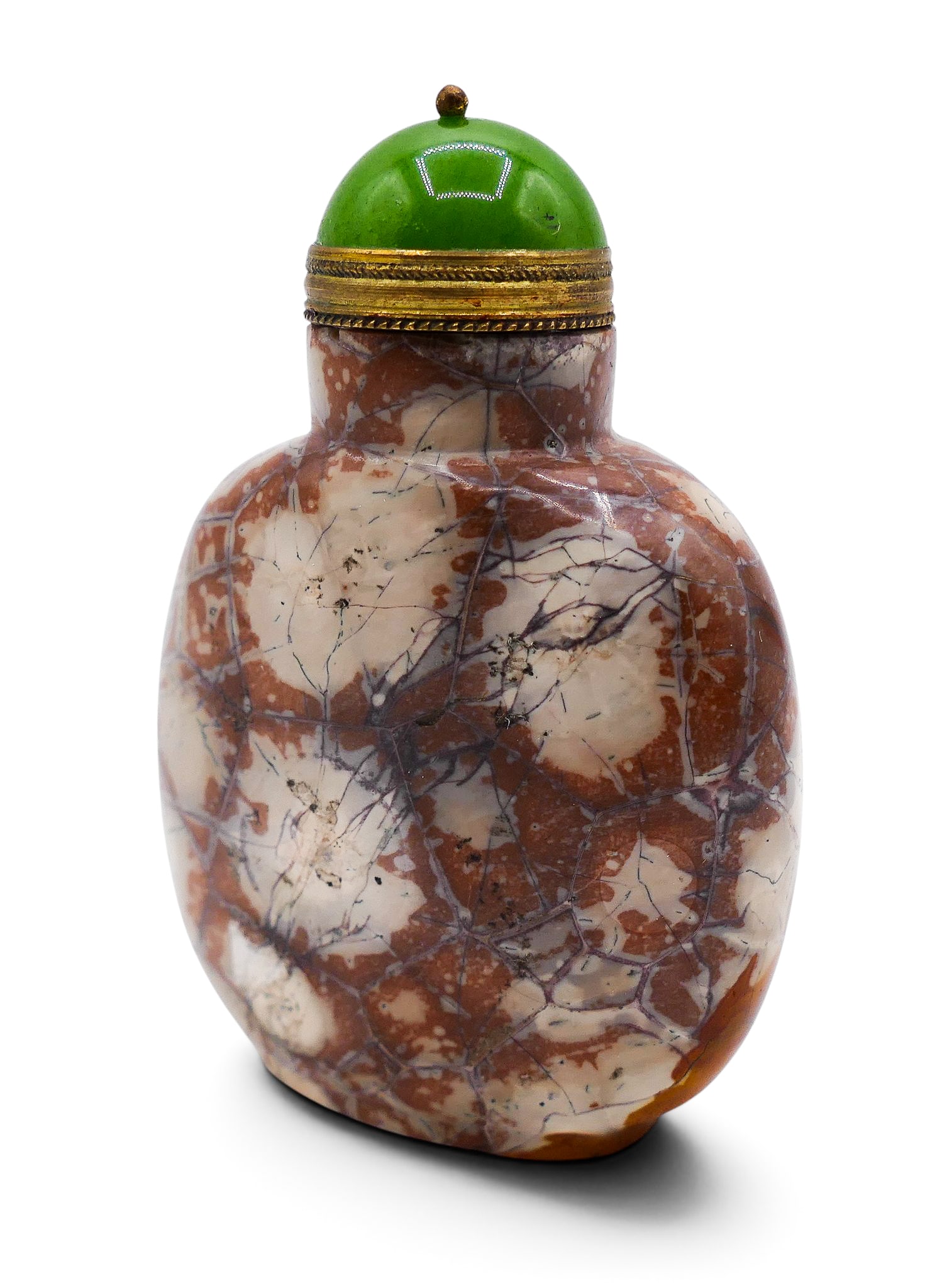 Fine Chinese Jasper Snuff Bottle - 3