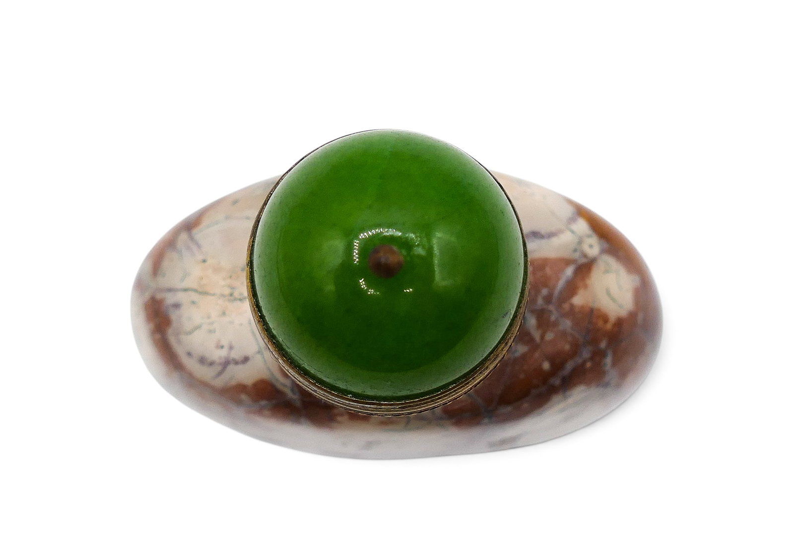Fine Chinese Jasper Snuff Bottle - 5