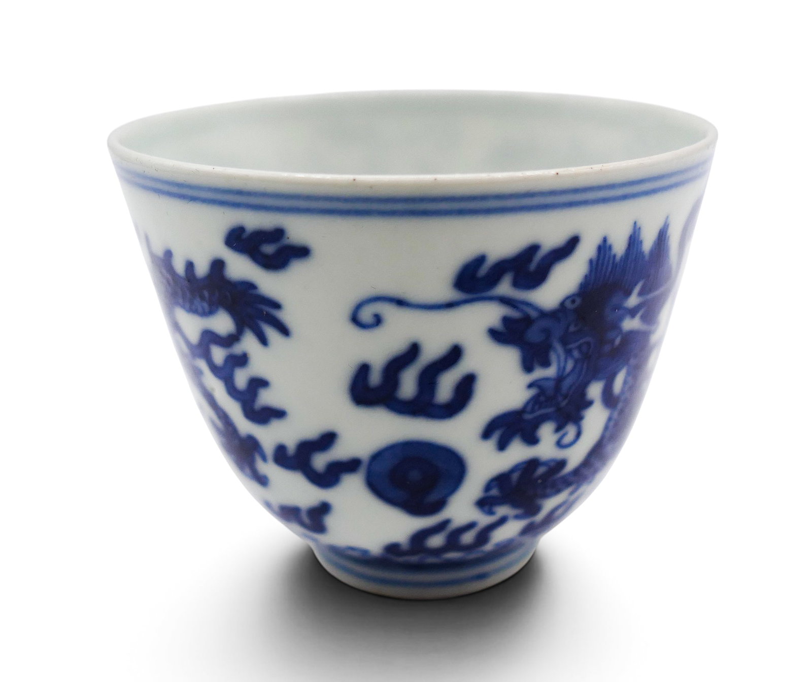 Chinese Blue and White Porcelain Dragon Tea Cup - 2