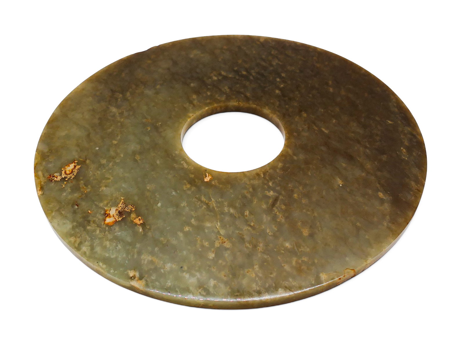 Chinese Jade Large Bi Disc Plaque (1 of 3)