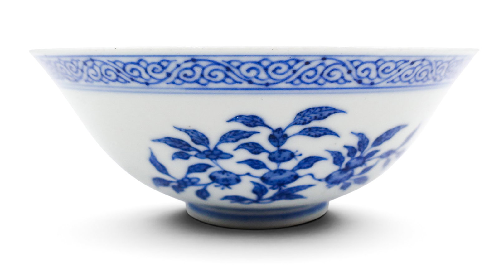 Chinese Blue and White Porcelain Bowl with Fruit (1 of 5)