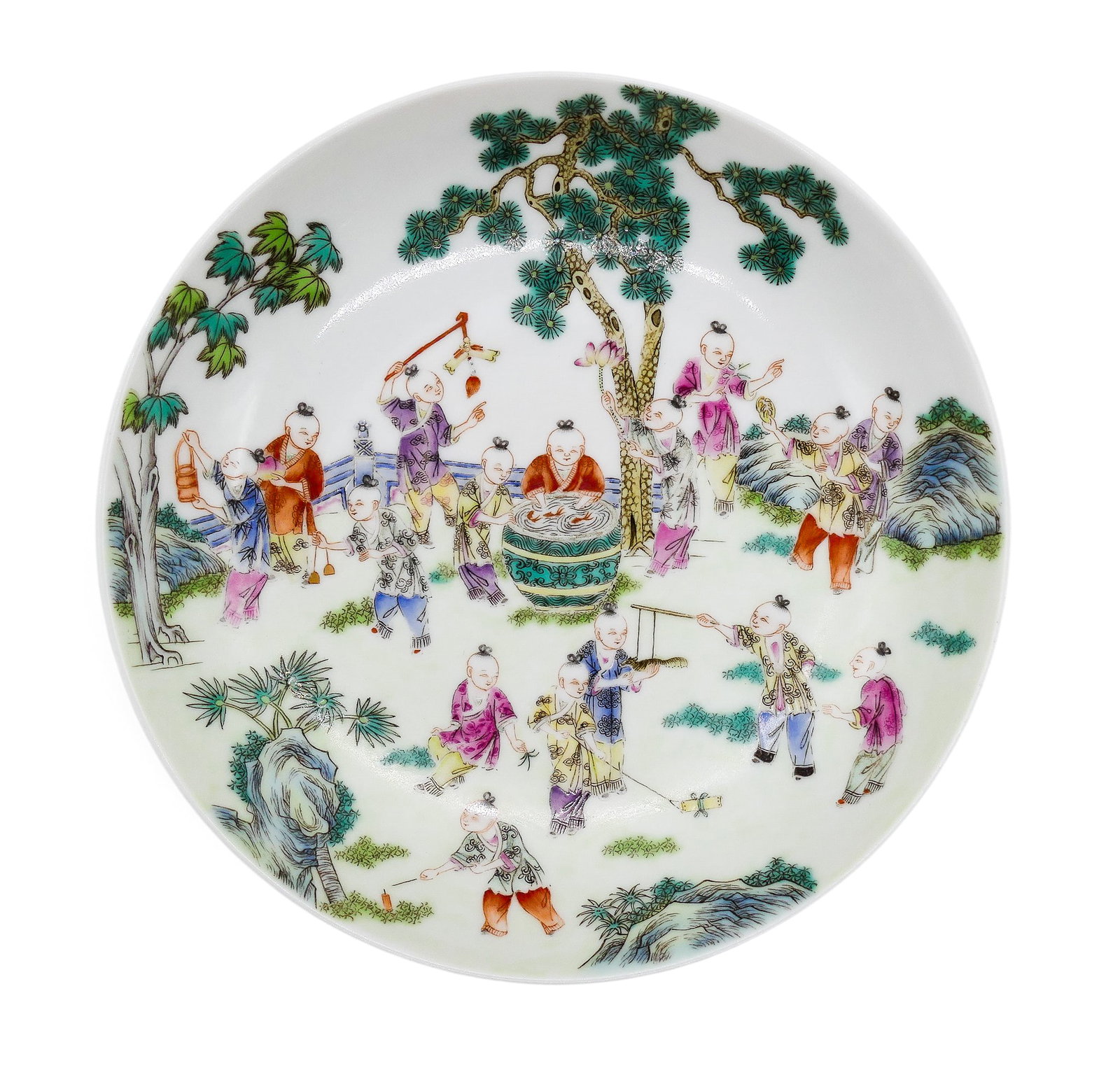 Fine Chinese Famille Rose Porcelain Children Dish (1 of 3)