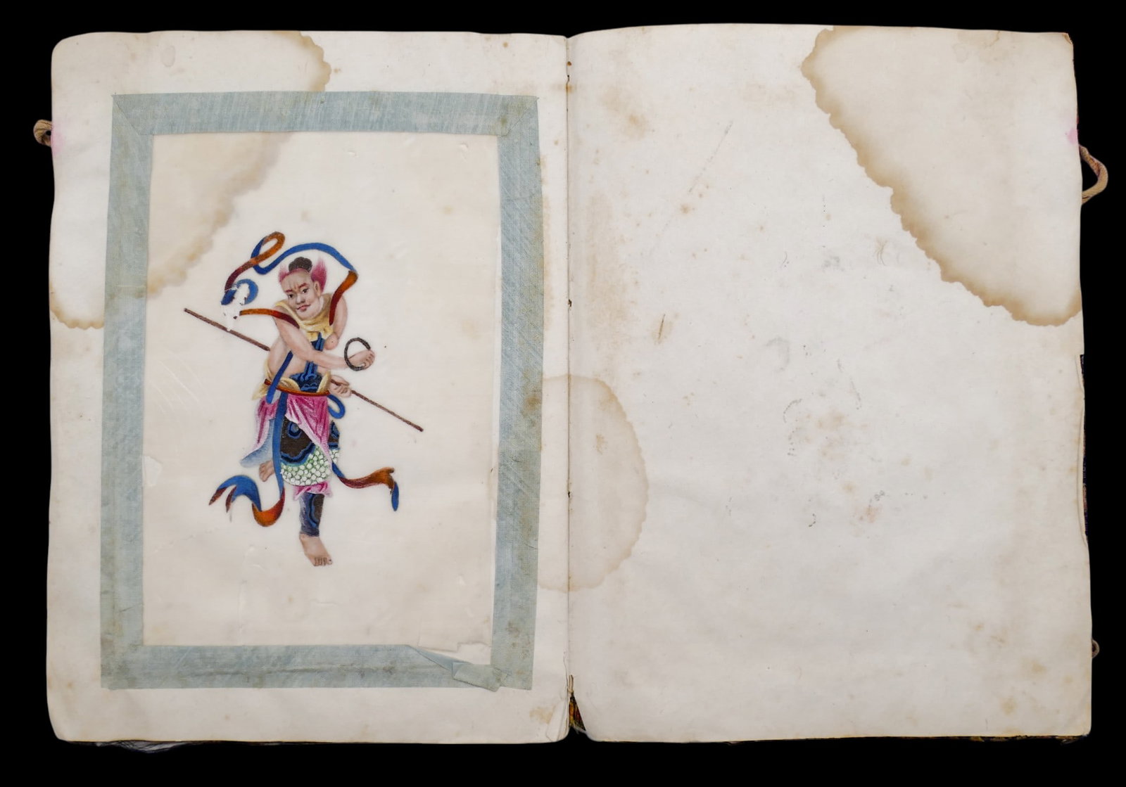 Antique Chinese Pith Paper Painting Album - 3