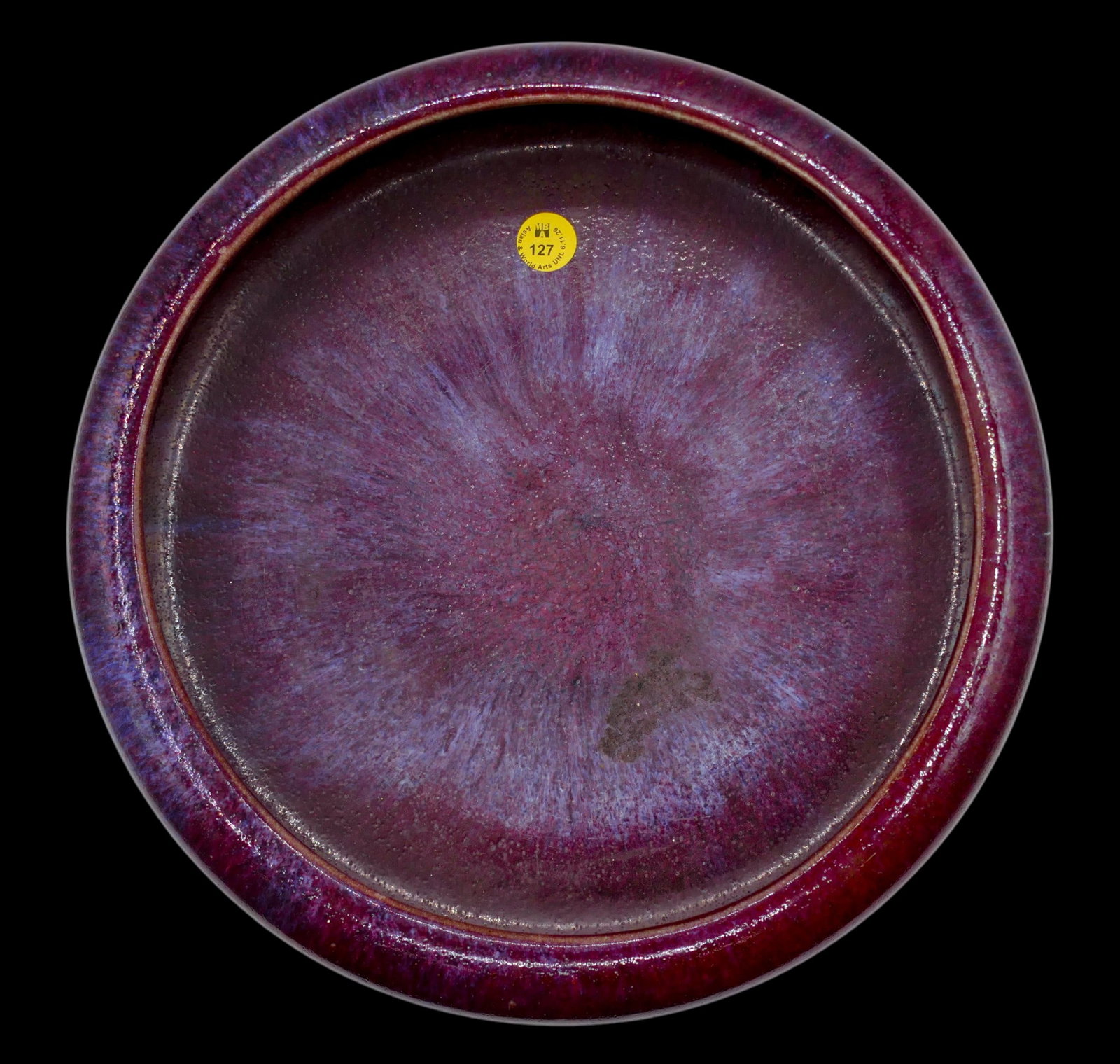 Antique Chinese Flambe Glazed Large Brush Washer - 2