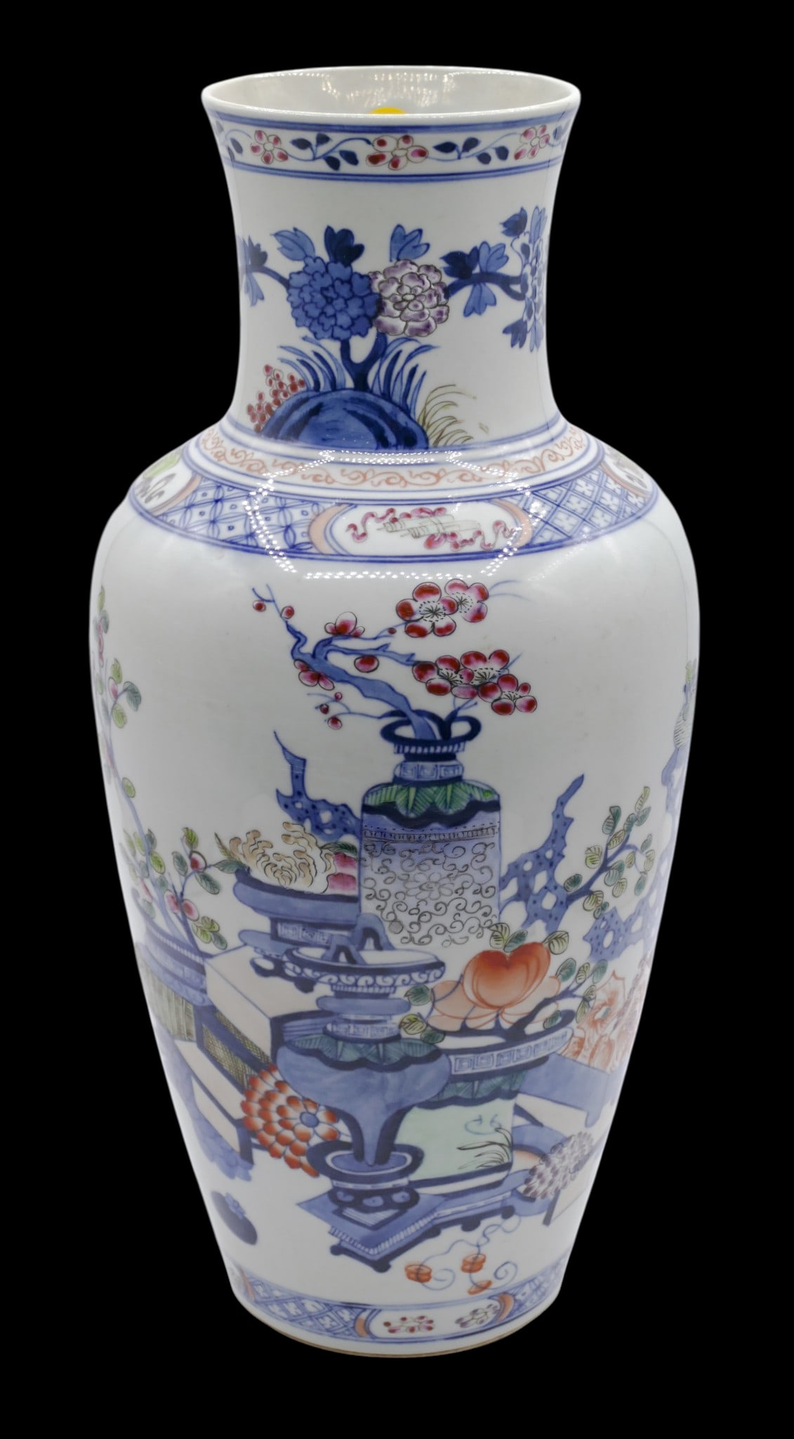Chinese Doucai Porcelain Vase with Scholarly Objects (1 of 4)