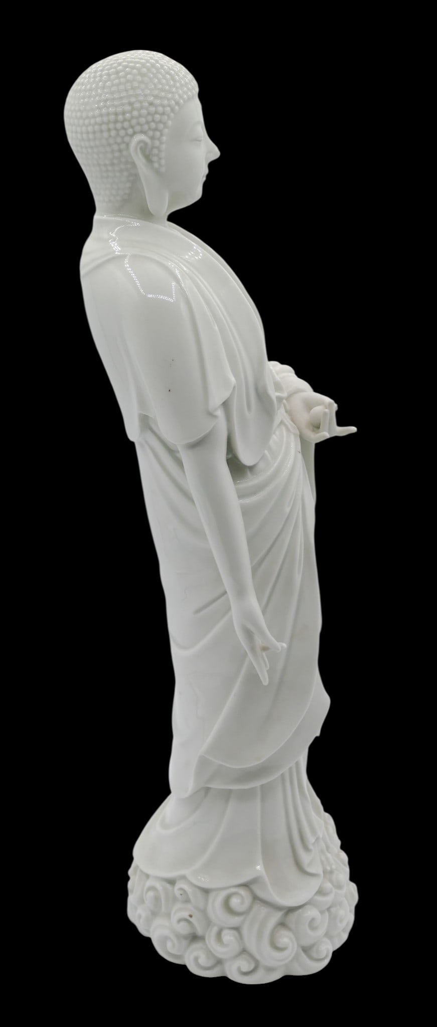 Old Chinese Dehua Blanc de Chine Porcelain Standing Buddha - 3