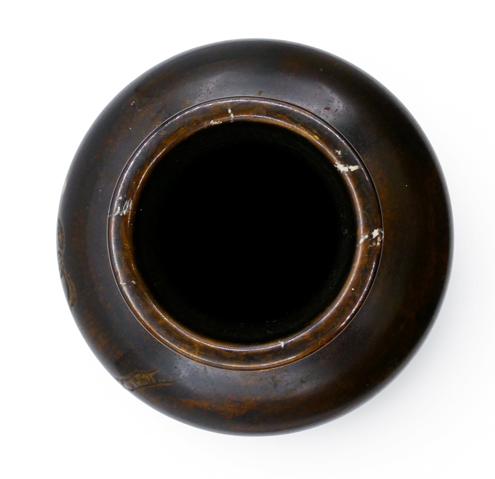 Old Japanese Lacquered Bronze Vase on Stand - 3
