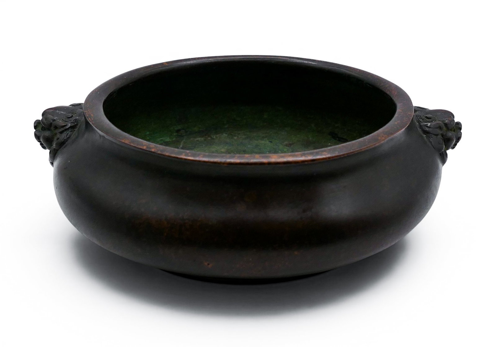 Old Chinese Bronze Handled Censer (1 of 6)
