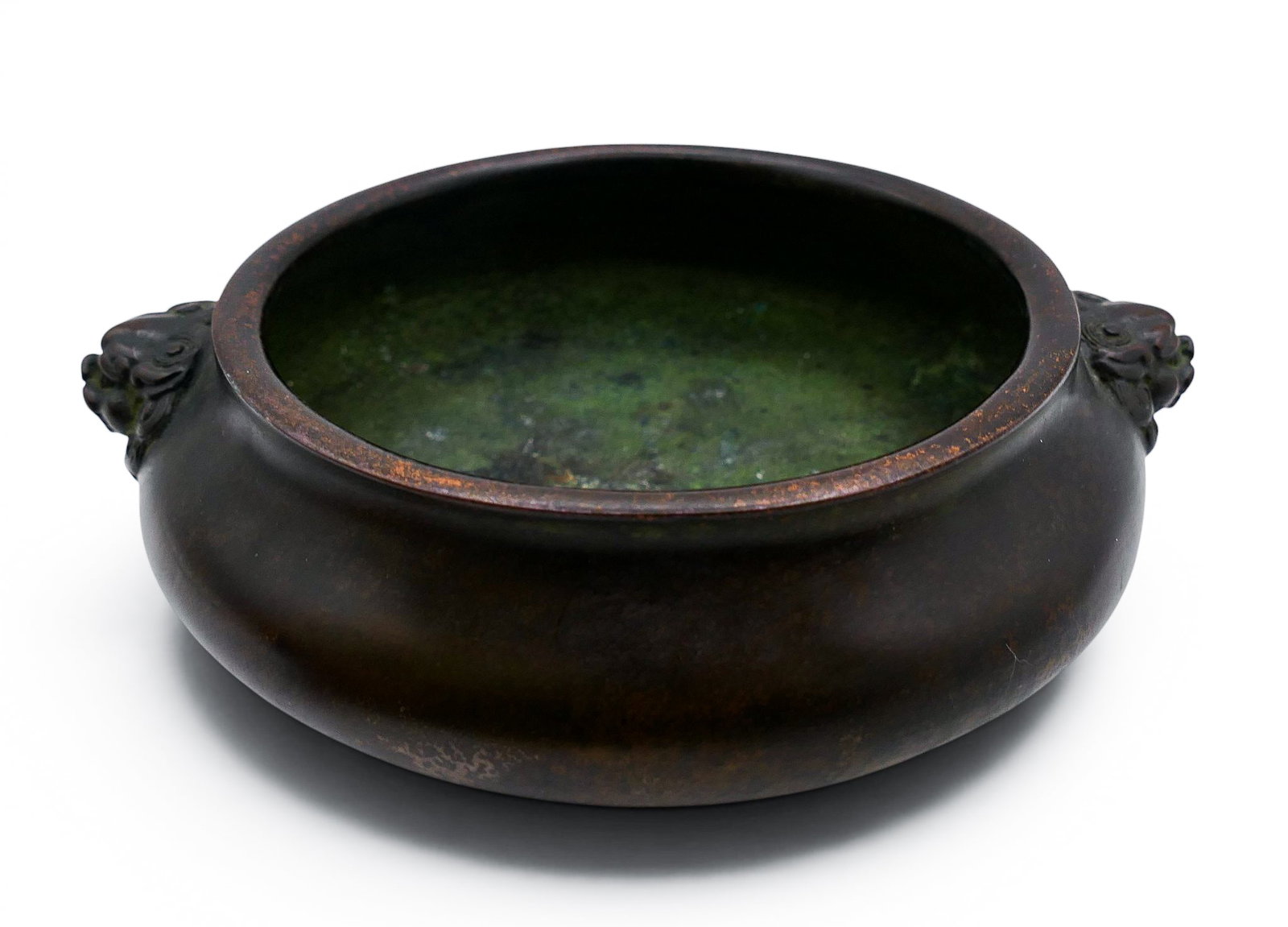 Old Chinese Bronze Handled Censer - 4