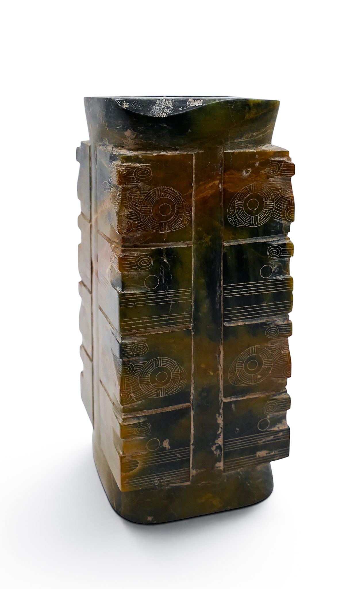 Old Chinese Liangzhu Jade Large Cong - 3
