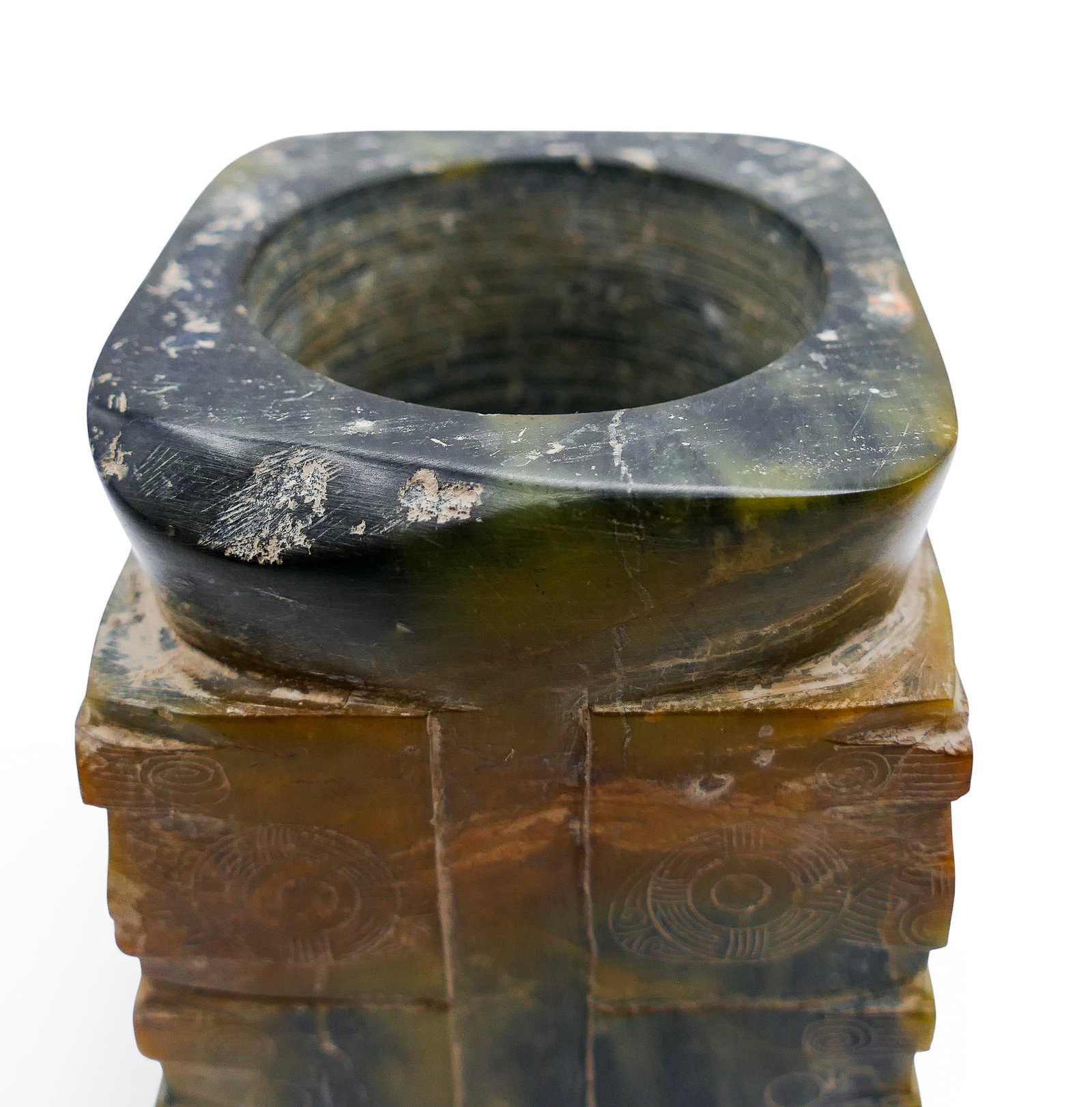 Old Chinese Liangzhu Jade Large Cong - 4
