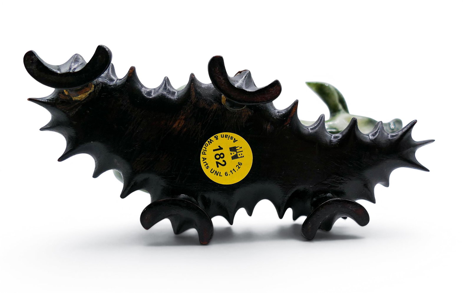 Old Chinese Carved Jade Water Buffalo on Stand - 6
