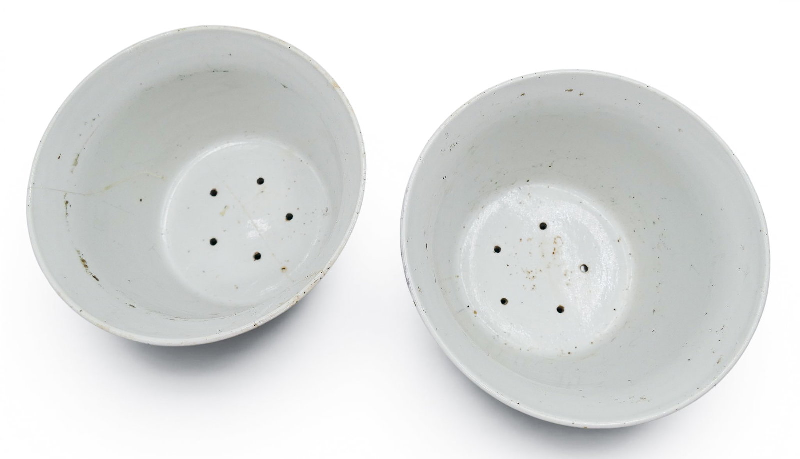 Pair Antique Chinese Peranakan Nyonya Straits Porcelain Flower Pots - 5