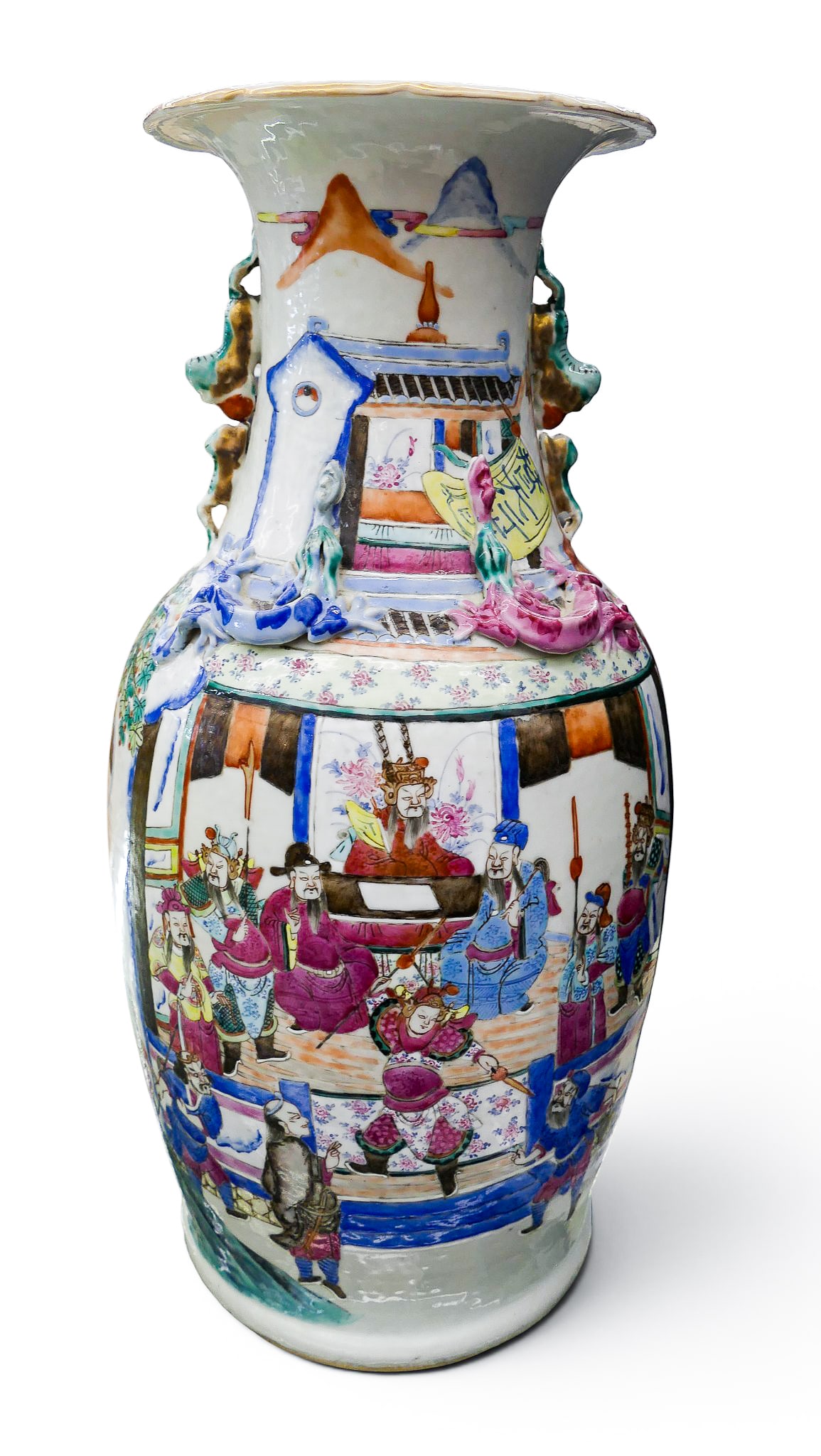 Antique Chinese Famille Rose Porcelain Large Vase (1 of 6)