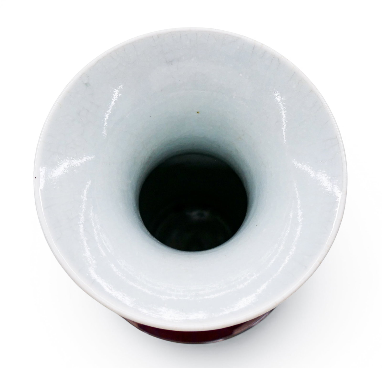 Antique Chinese Langyao Oxblood Porcelain Vase - 3