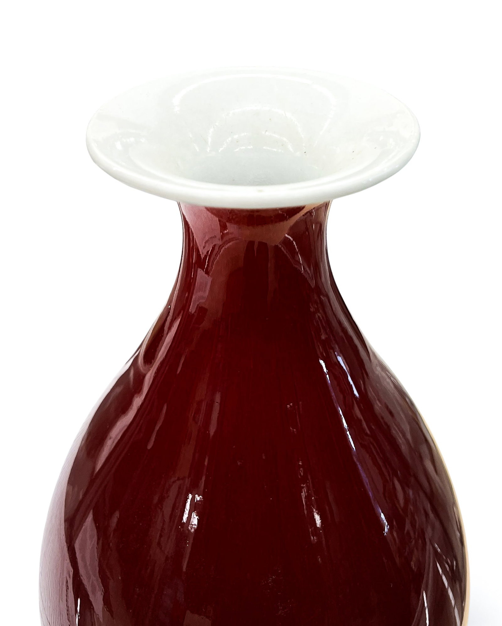 Chinese Jingdezhen Sang de Boeuf Porcelain Pear Shaped Vase - 3