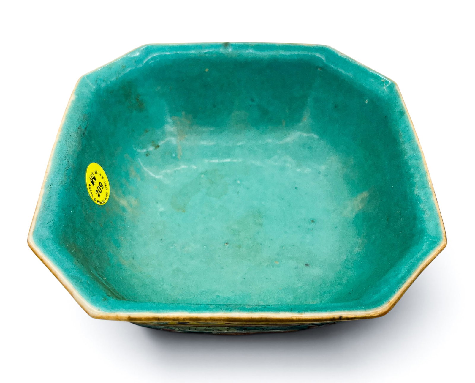 Chinese Tongzhi Porcelain Crane and Lotus Square Bowl - 5