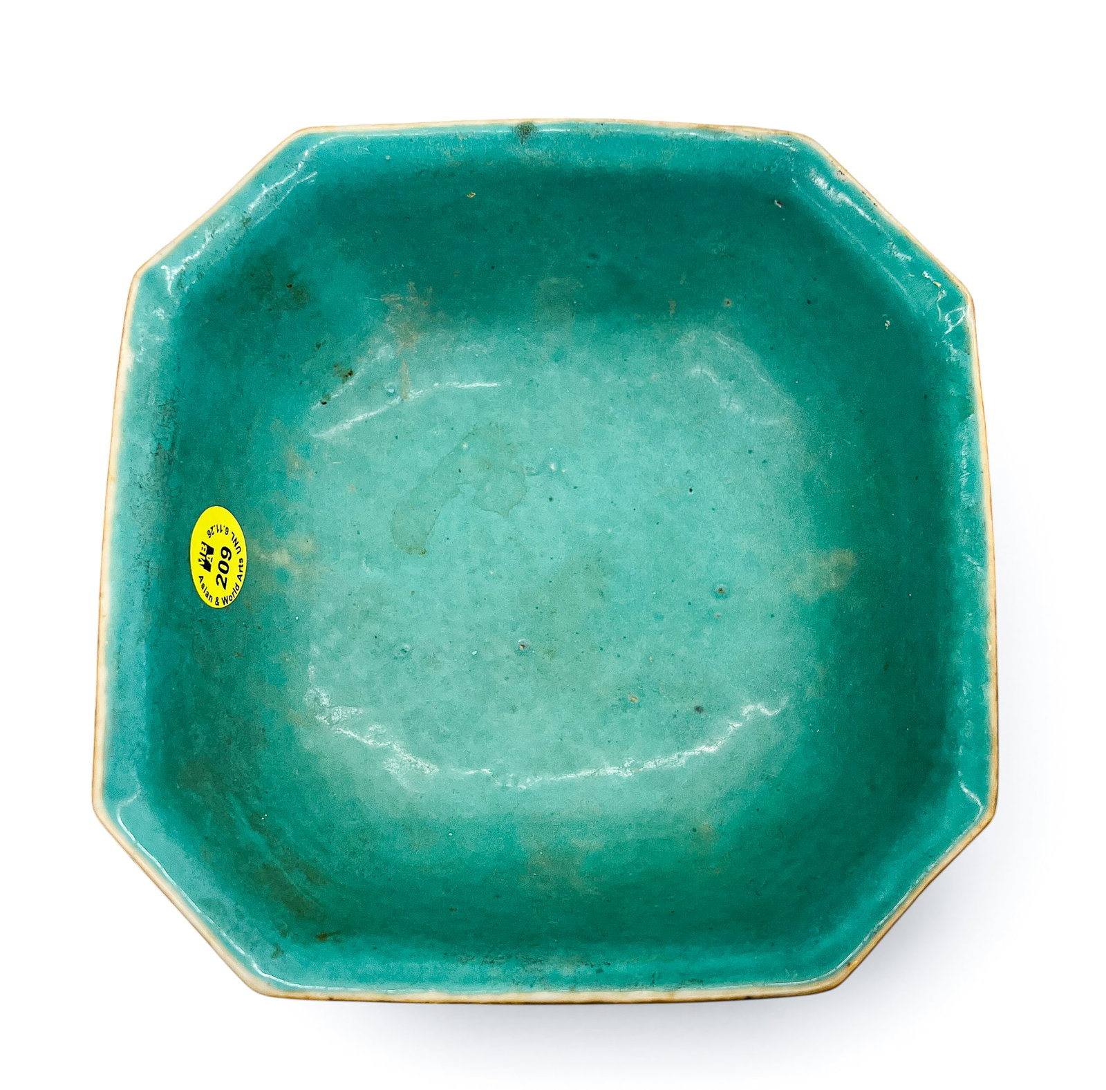 Chinese Tongzhi Porcelain Crane and Lotus Square Bowl - 6