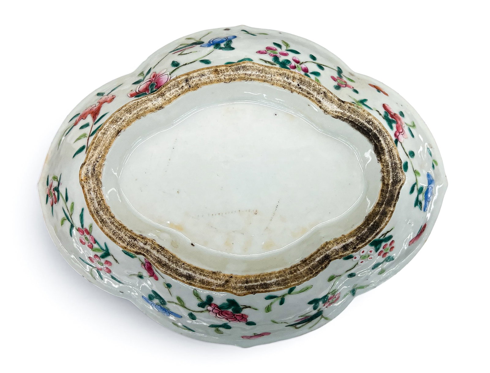 3pc Antique Chinese Porcelain Pedestal Dish and Bowls - 7