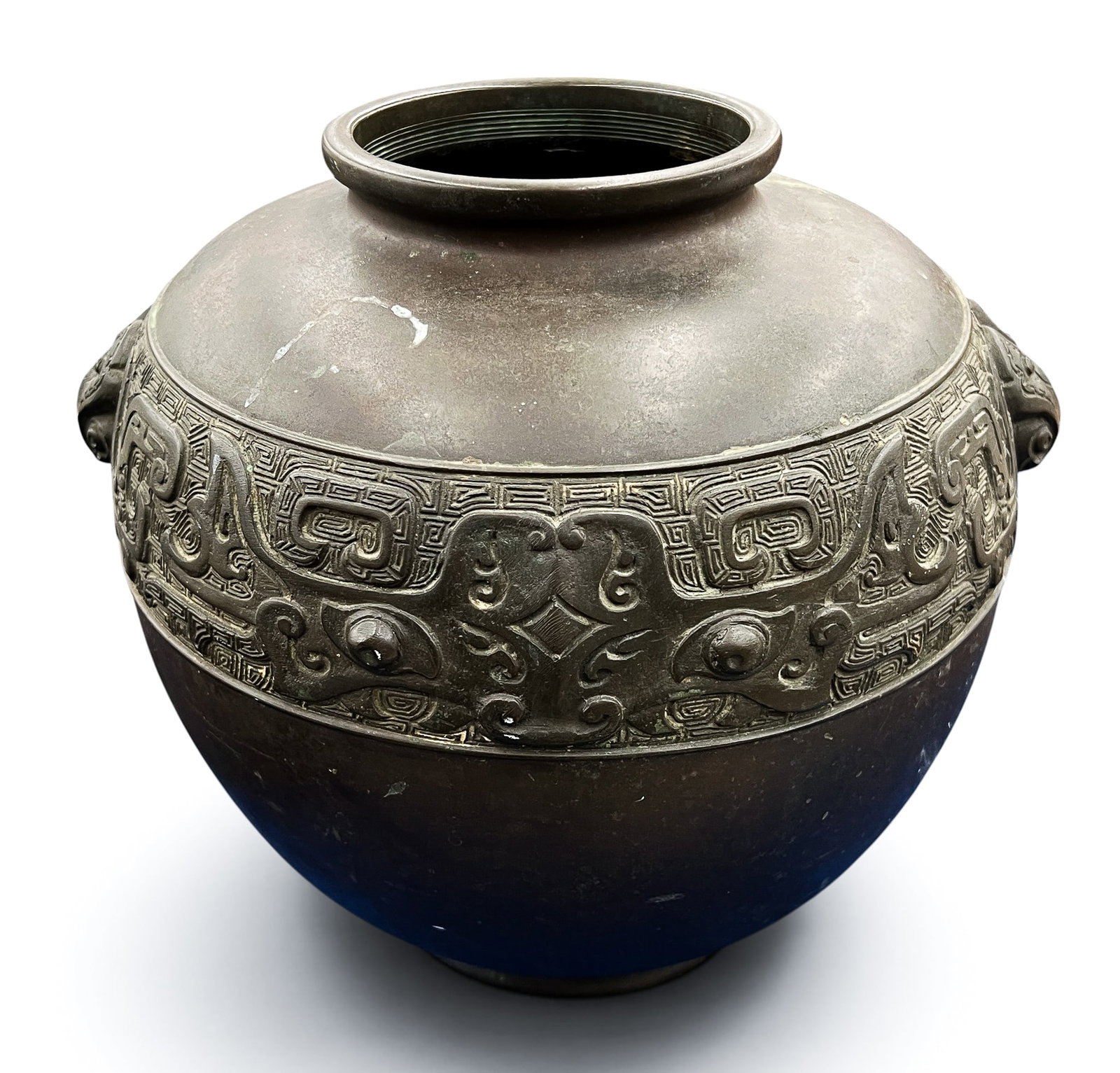 Antique Japanese Archaic Bronze Bulbous Vase (1 of 6)