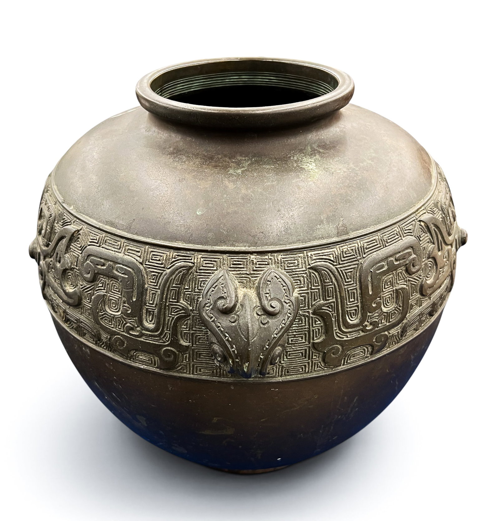 Antique Japanese Archaic Bronze Bulbous Vase - 2