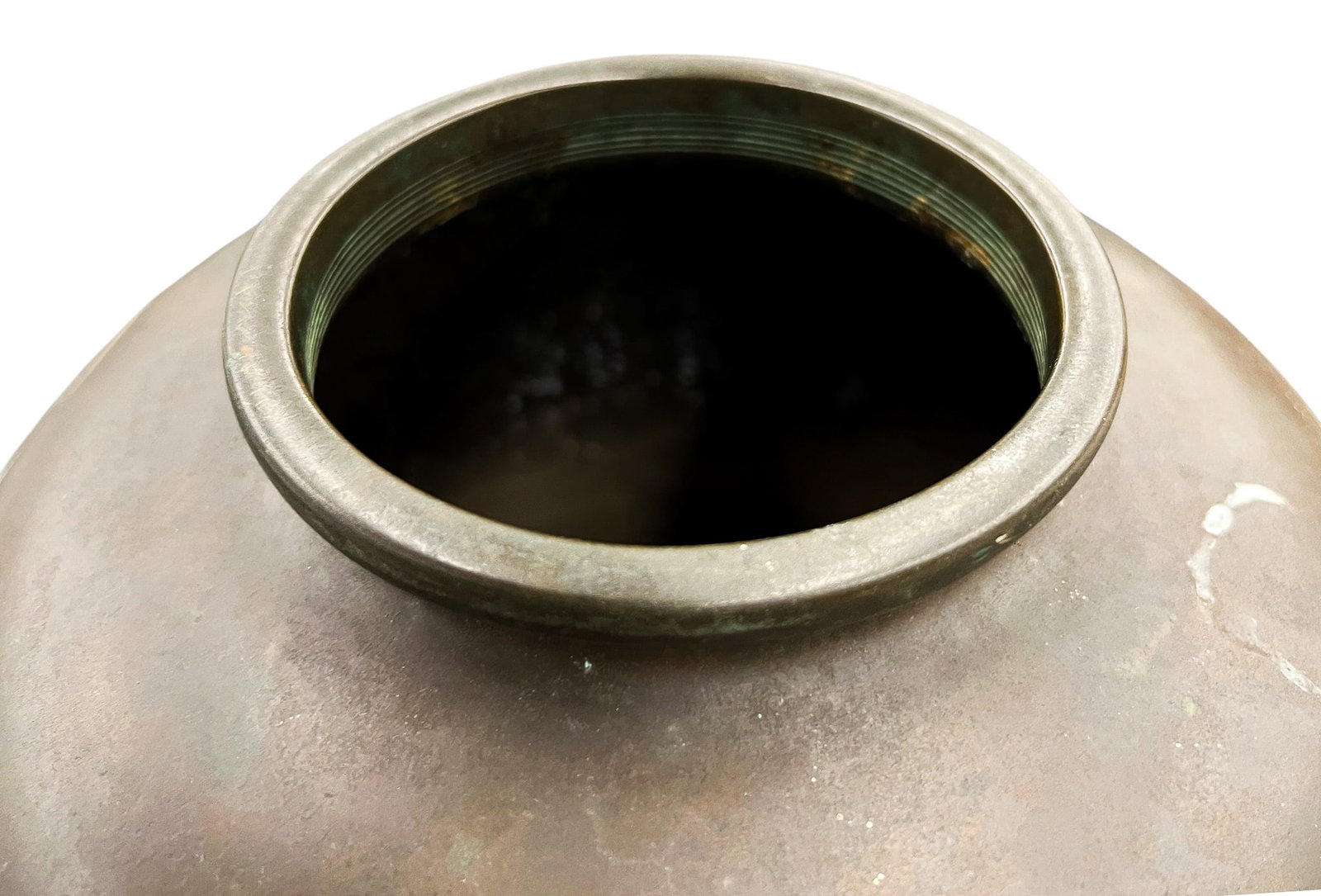Antique Japanese Archaic Bronze Bulbous Vase - 5