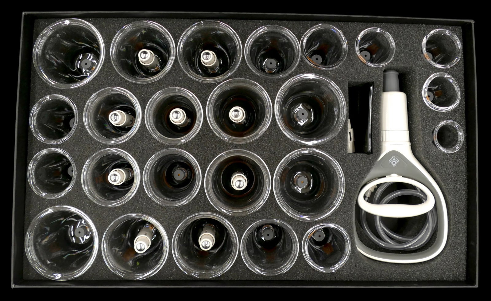 Ashley Black Body Cupping Set in Box: Ashley Black Body Cupping Set in Box 11.5"x19"