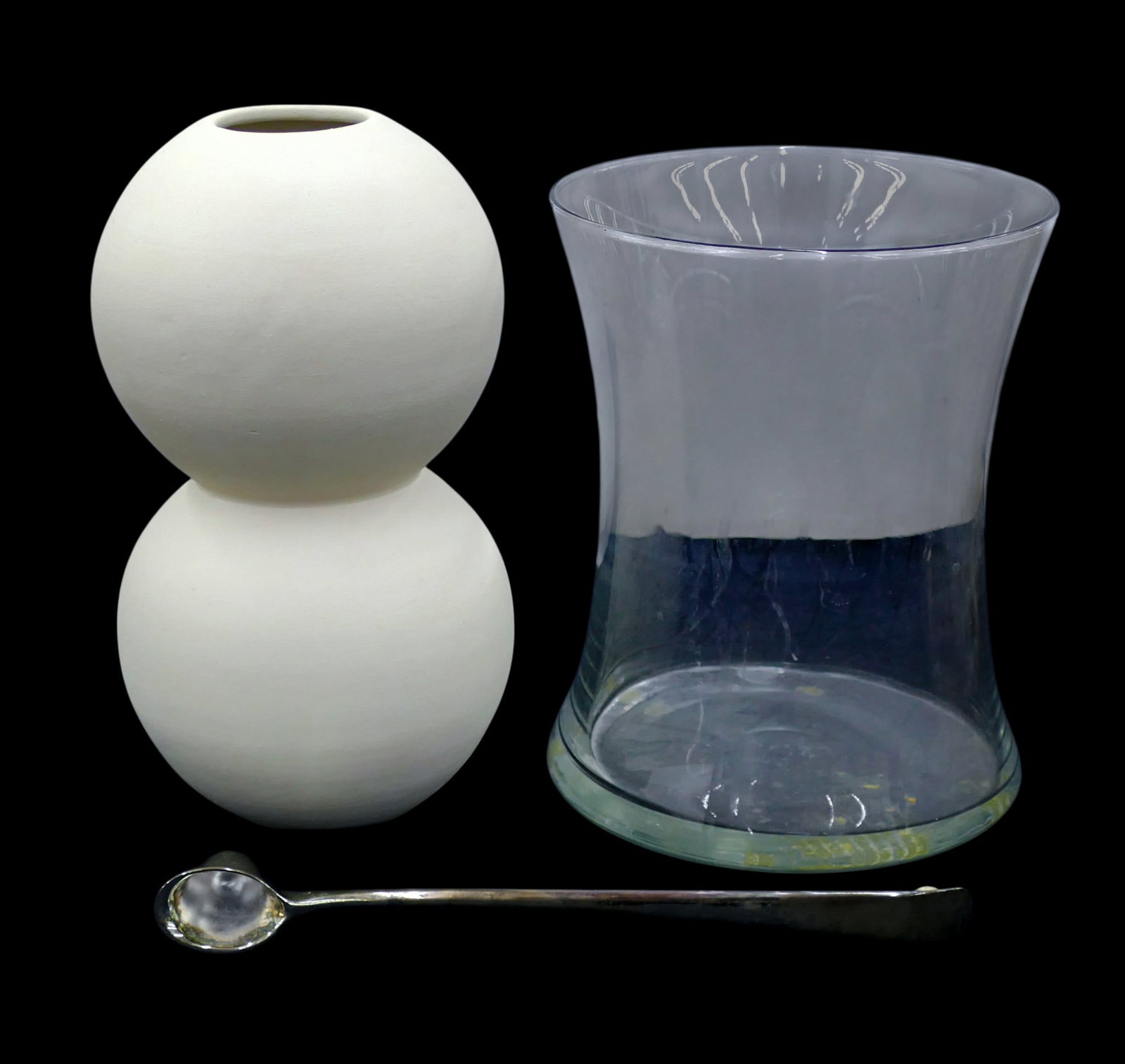 3pc Ferm Decorative Pottery Vase etc. (1 of 1)