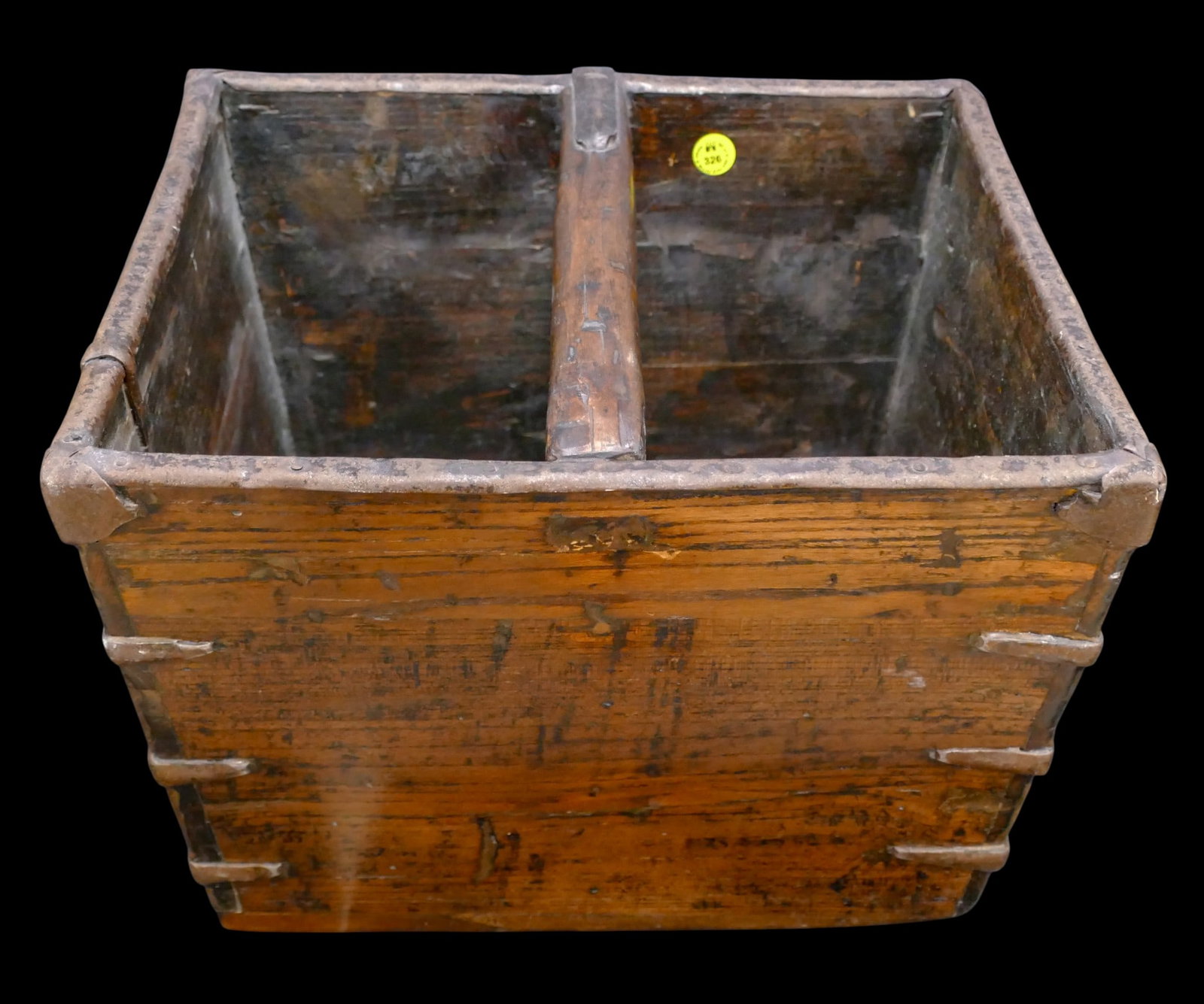 Antique Chinese Dou Wood Rice Grain Bucket (1 of 1)