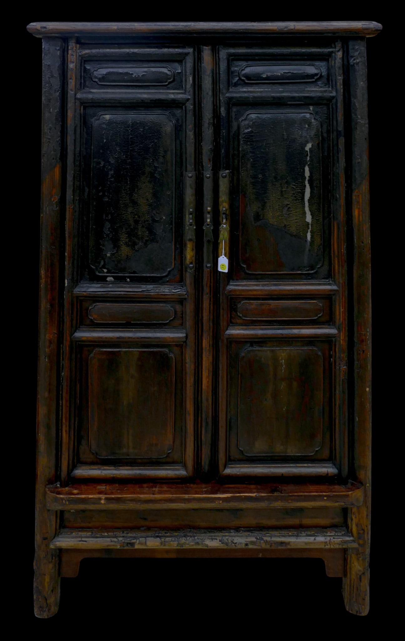 Antique Chinese Provincial Lacquered Storage Cabinet (1 of 2)