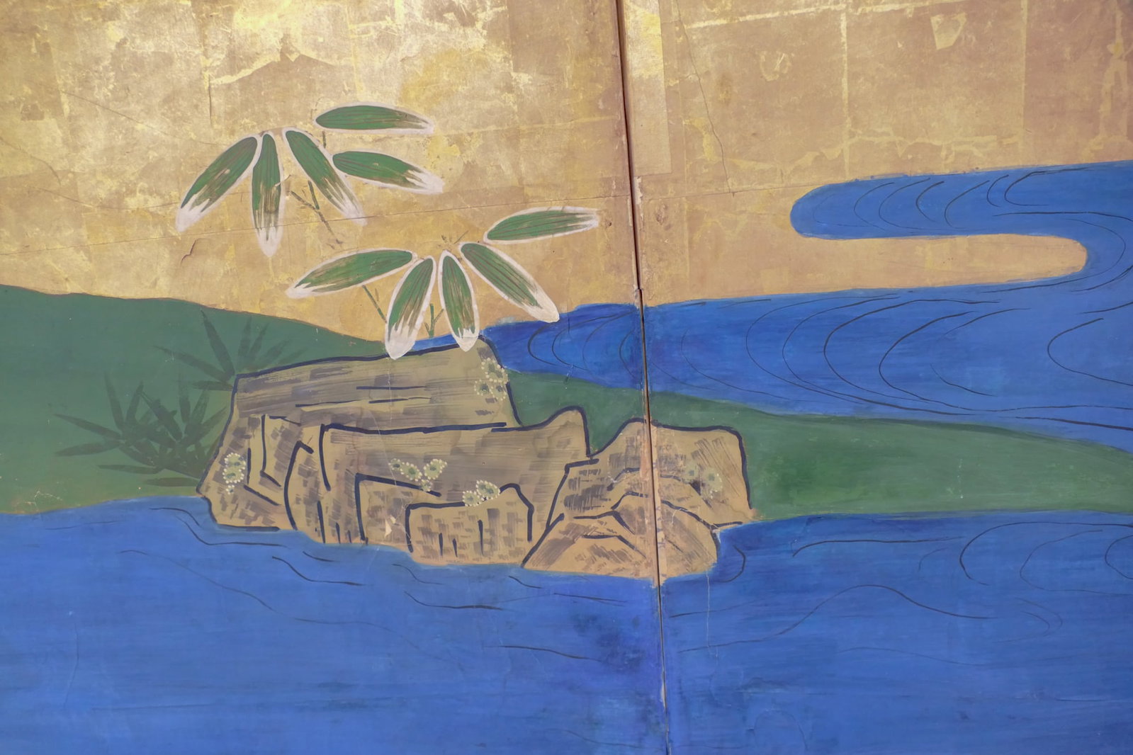 Antique Japanese 6-Panel Byobu Folding Room Screen (WAC Collection) - 14