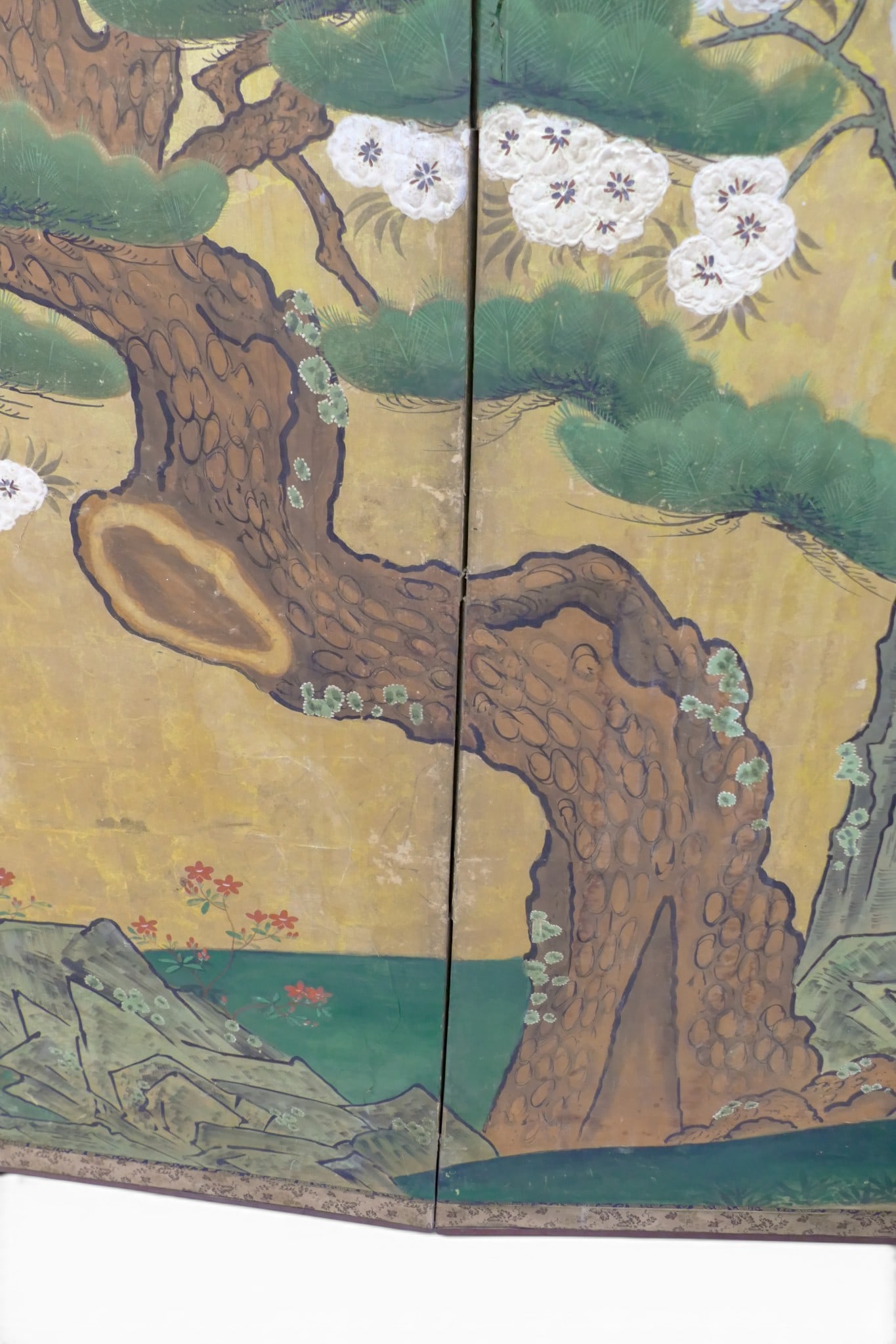 Antique Japanese 6-Panel Byobu Folding Room Screen (WAC Collection) - 3