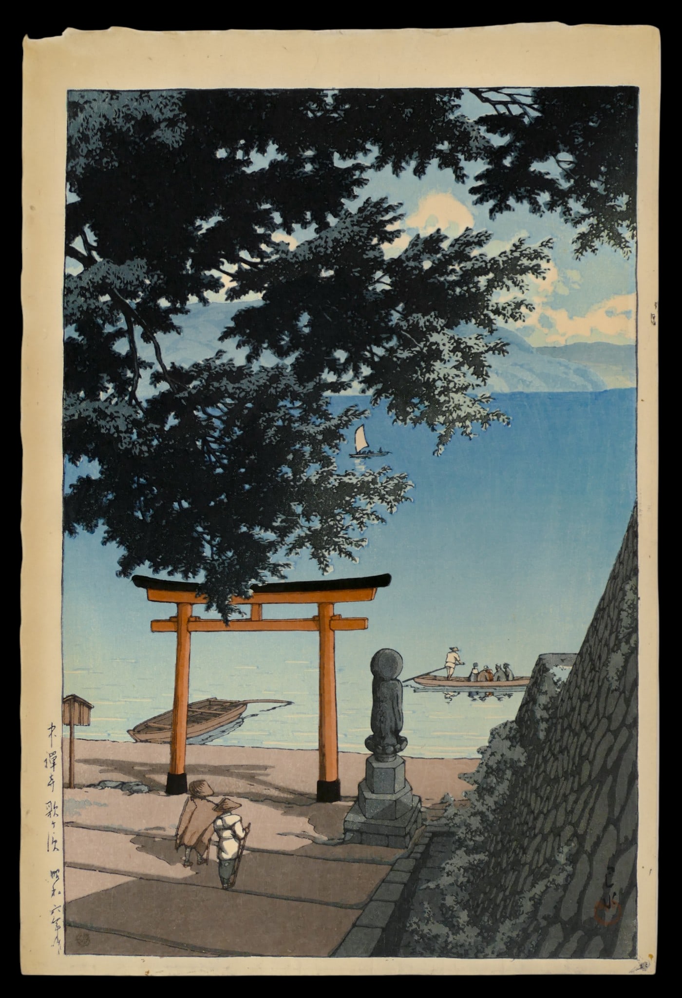 Kawase Hasui "Nikko Chuzenji Lake" 1931 Woodblock Print (1 of 1)