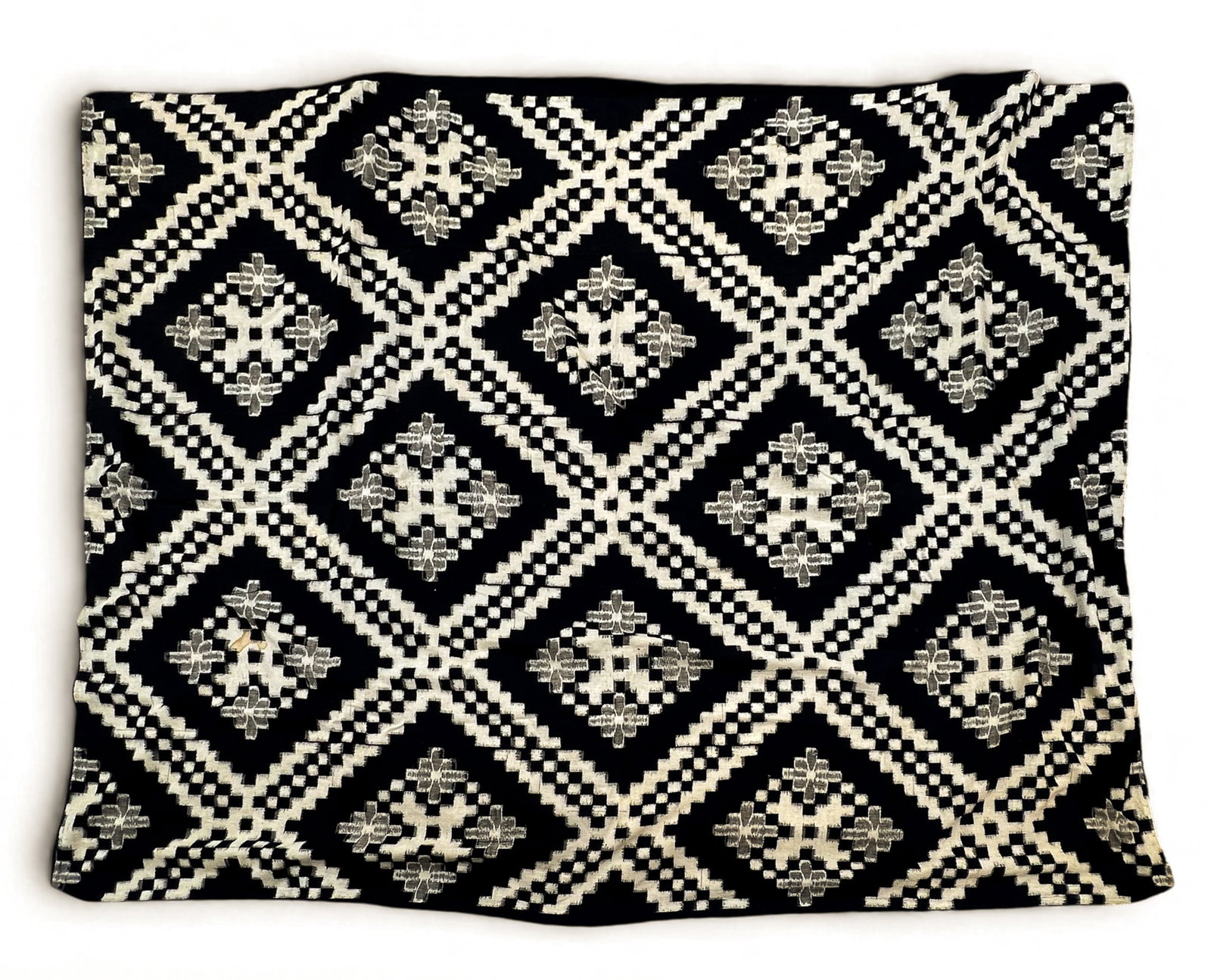 Old Japanese Indigo Ikat Kasuri Textile (1 of 1)