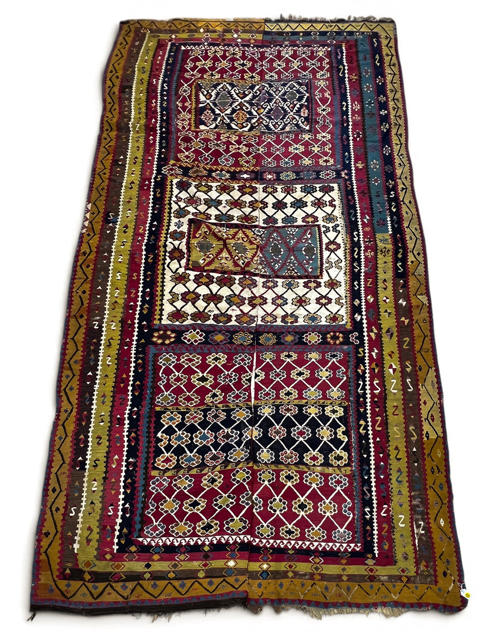 Old Turkish Kayseri Kilim Oriental Rug (1 of 1)