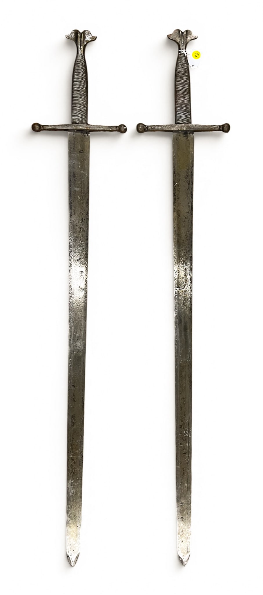 Pair Old Spanish Medieval Style Steel Broad Swords (1 of 3)