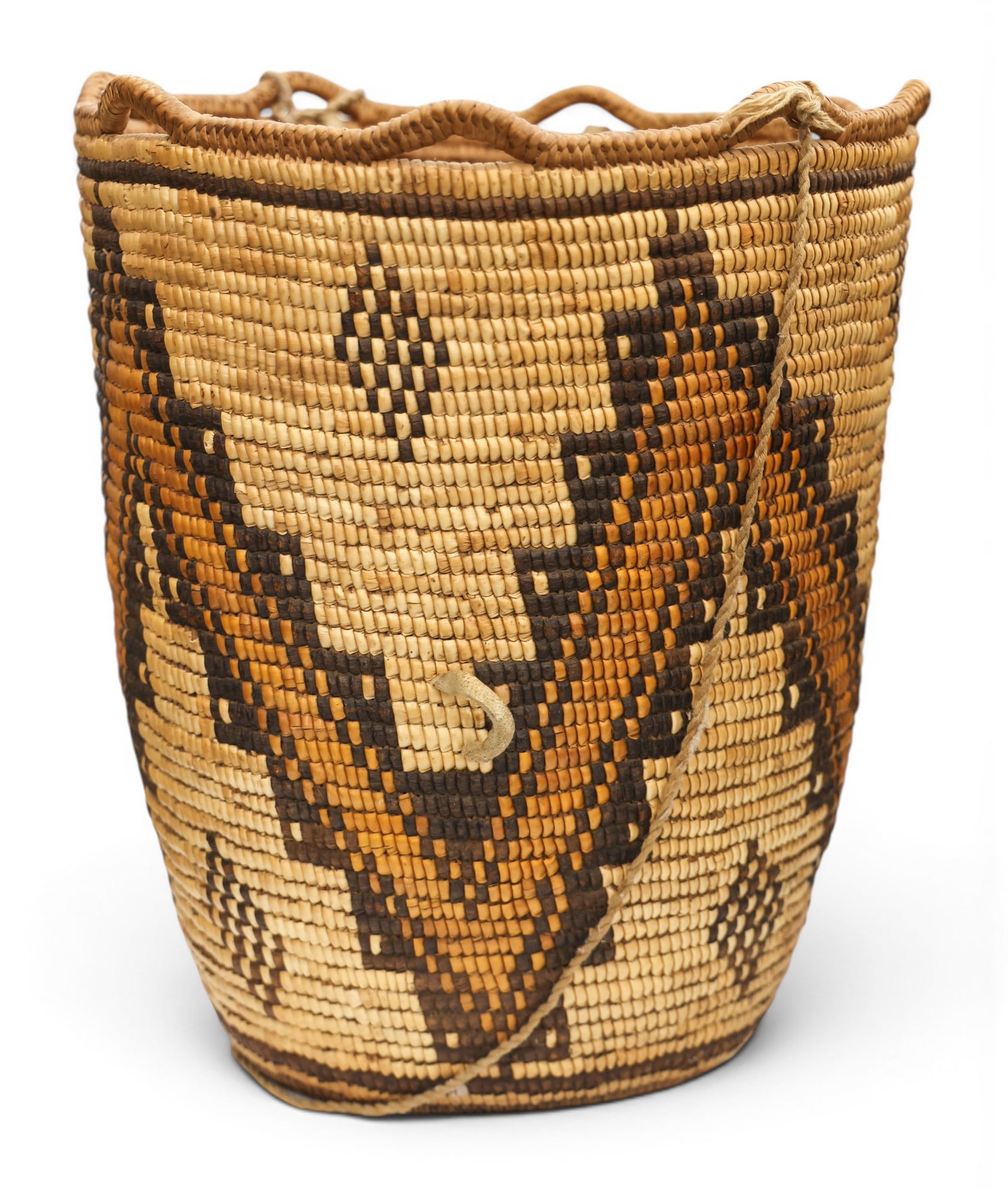 Antique Yakima Indian Burden Basket - 2