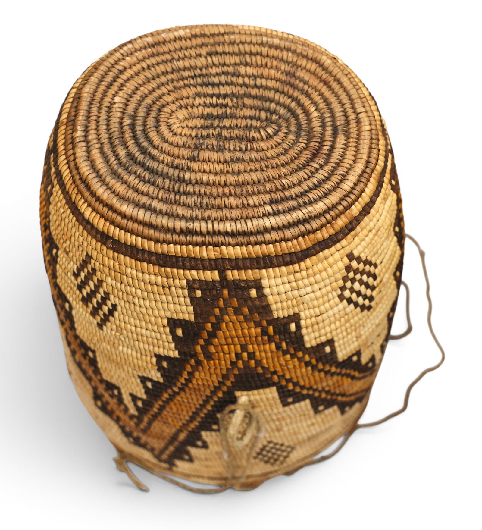 Antique Yakima Indian Burden Basket - 4